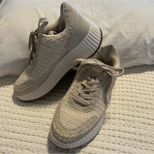 DV by Dolce Vita Cream Textured Sneakers